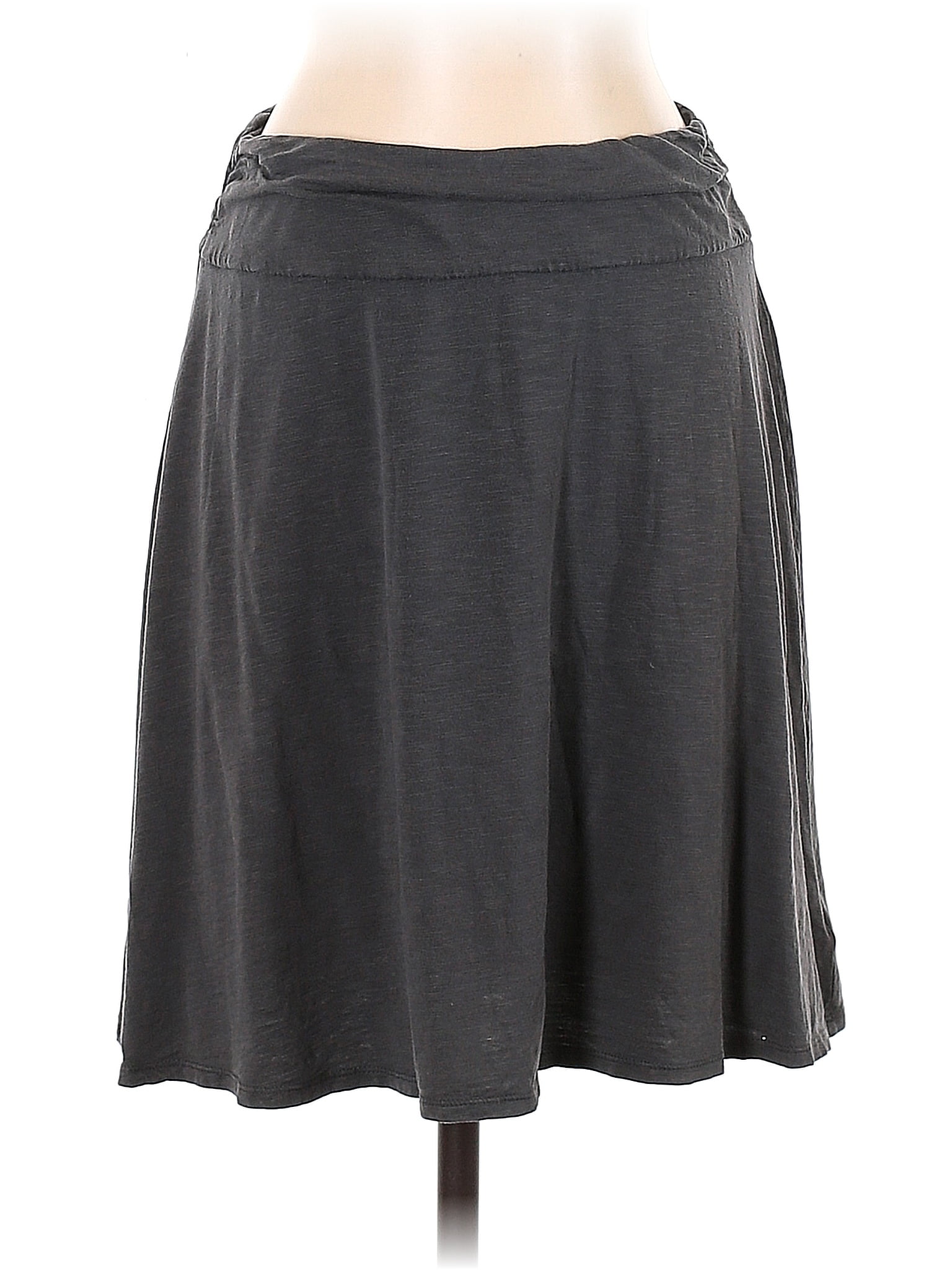 Dakini Solid Gray Casual Skirt Size S 47 Off Thredup