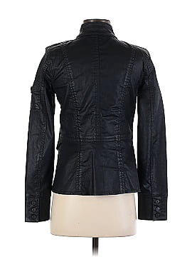 Tory Burch Faux Leather Jacket (view 2)