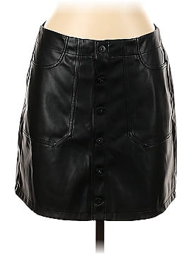 Jessica Simpson Faux Leather Skirt (view 1)