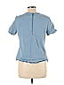Castro Blue Short Sleeve Top Size 10 - photo 2