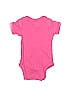 Rabbit Skins 100% Cotton Graphic Pink Short Sleeve Onesie Newborn - photo 2