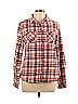 Eastern Mountain Sports 100% Cotton Plaid Red Long Sleeve Button-Down Shirt Size L - photo 1
