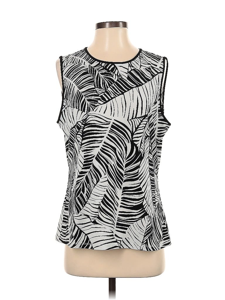 Pre-owned Calvin Klein Sleeveless Blouse In Silver