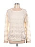 Ruff Hewn 100% Cotton Solid Ivory Sweatshirt Size L - photo 1