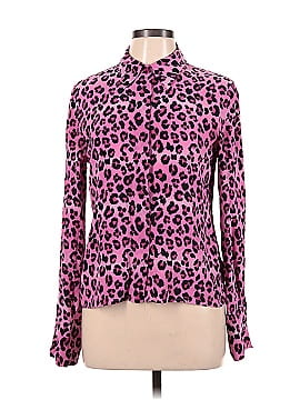 Color FX Long Sleeve Silk Top (view 1)