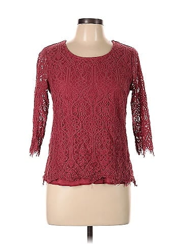 THREE PINK HEARTS 3/4 Sleeve Top (view 1)