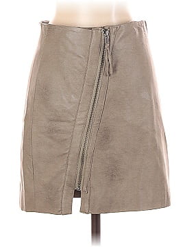 Tinsel Denim Couture Faux Leather Skirt (view 2)