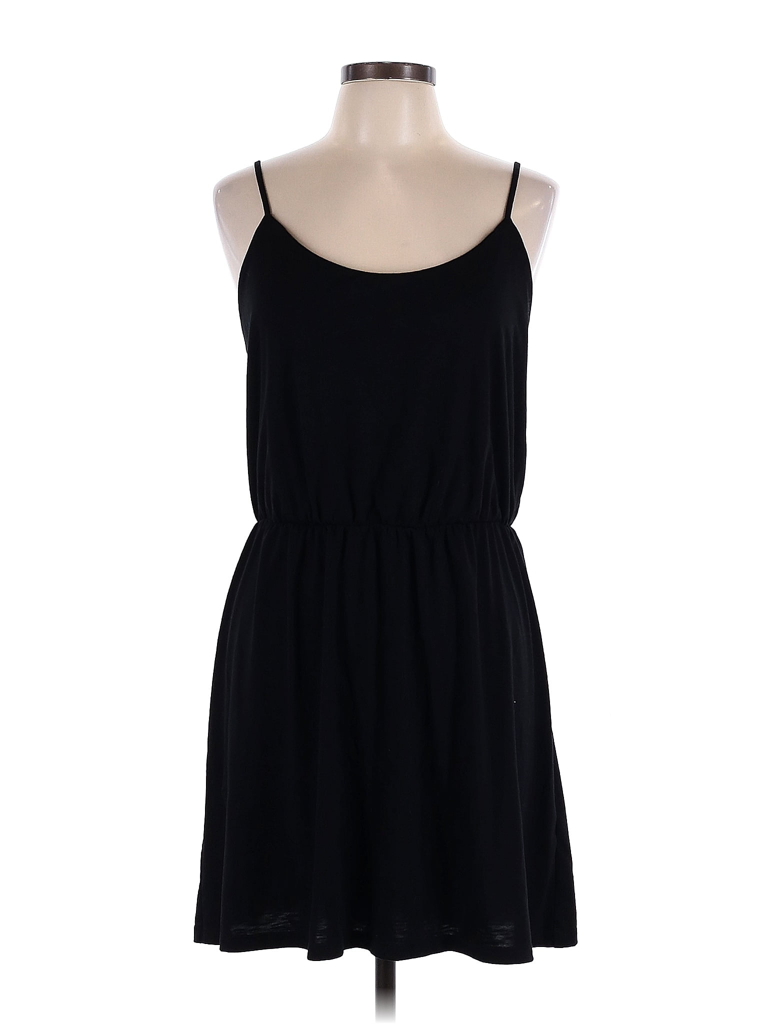 Old Navy Solid Black Casual Dress Size L 60 Off Thredup