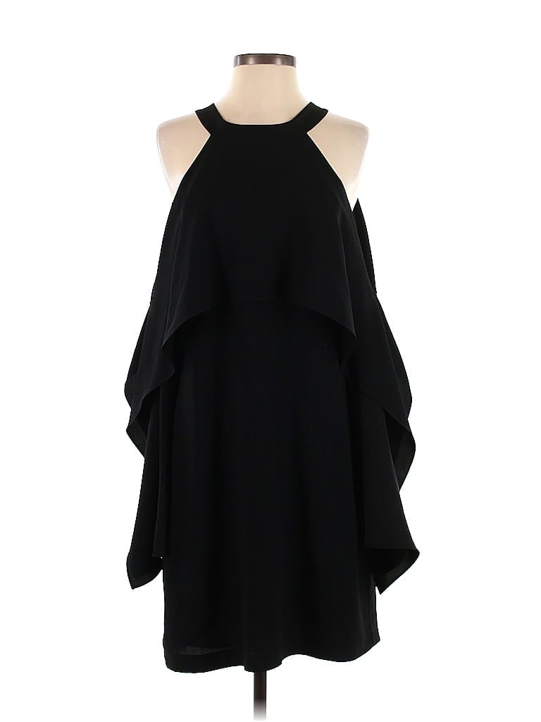 BCBGMAXAZRIA Solid Black Cocktail Dress Size S - photo 1