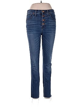 Madewell Tall 10" High-Rise Skinny Crop Jeans: Button-Front TENCEL&trade; Denim Edition (view 1)
