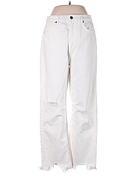 Ann Taylor LOFT The Curvy 90s Straight Jean in White (view 1)