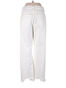Ann Taylor LOFT The Curvy 90s Straight Jean in White (view 2)