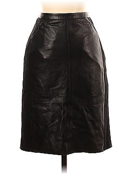 Halogen Leather Skirt (view 1)