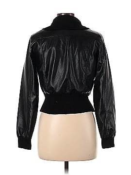Miley Cyrus & Max Azria Faux Leather Jacket (view 2)
