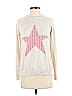 Mak Sweaters Stars Silver Pullover Sweater Size S - photo 1