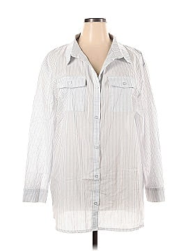 Missguided Long Sleeve Button-Down Shirt (view 1)