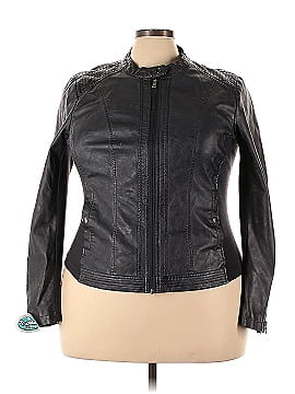 Sebby Collection Faux Leather Jacket (view 1)