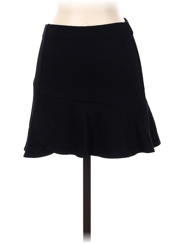 Topshop Solid Black Casual Skirt Size 4 - photo 1