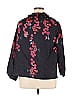 Misslook Floral Motif Batik Black Long Sleeve Blouse Size XL - photo 2