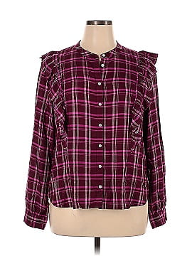 J.Crew Factory Store Long Sleeve Button-Down Shirt (view 1)