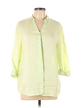 Investments 3/4 Sleeve Button-Down Shirt (view 1)