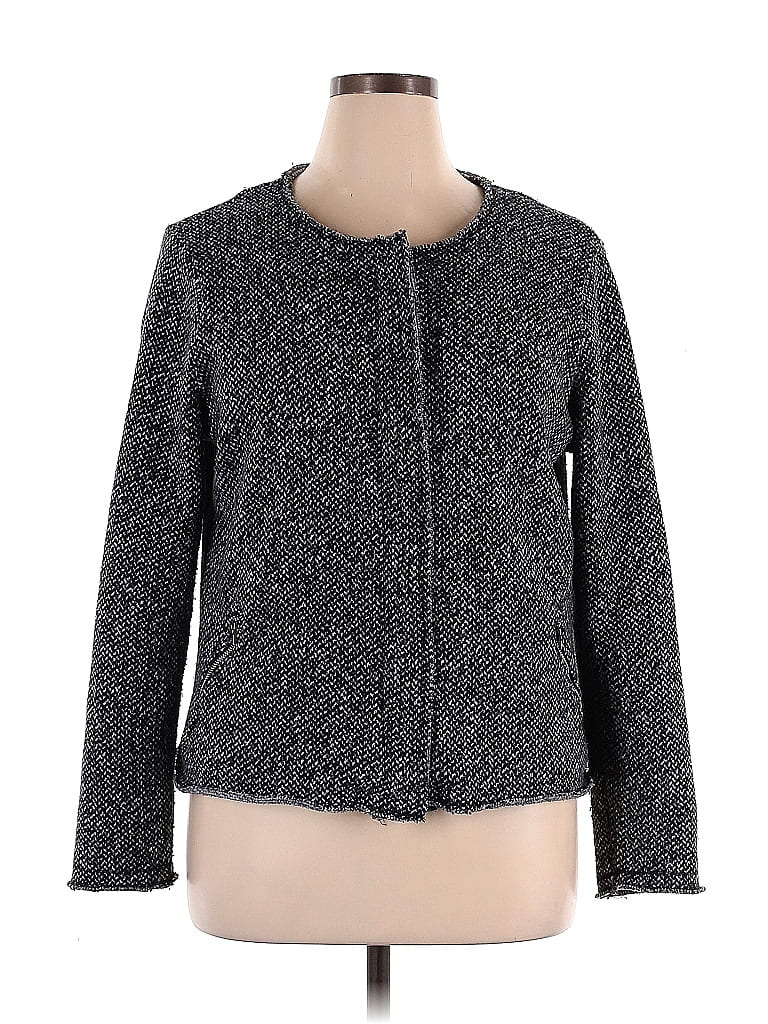 Veste Tweed Grise Gap Taille M - Occasion Très Bon état, Style Classique Et Intemporel