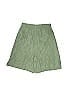 Zara 100% Polyester Jacquard Solid Tortoise Brocade Green Shorts Size S - photo 2