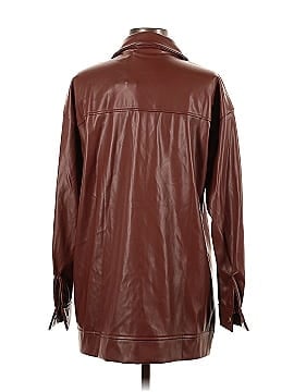 Daisy Street Faux Leather Top (view 2)