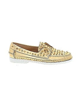 Christian Louboutin Leather Studded Loaferss (view 1)