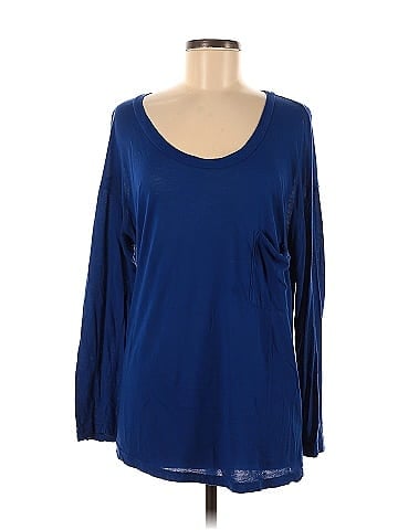 Blue Life Long Sleeve Top (view 1)