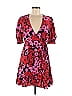 George 100% Polyester Floral Motif Floral Pink Casual Dress Size 8 - photo 1