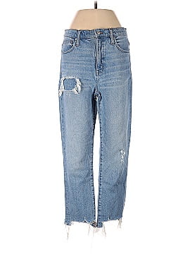 Madewell Classic Straight Jeans in Corrie Wash: Step-Hem Edition (view 1)