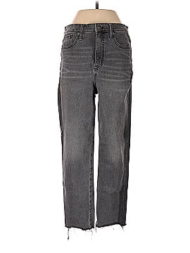 Madewell Classic Straight Jeans: Shadow Stripe Edition (view 1)