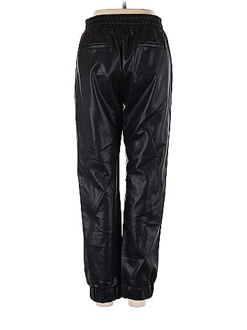 Olivaceous Faux Leather Pants (view 2)
