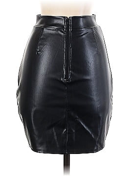 Privy Faux Leather Skirt (view 2)