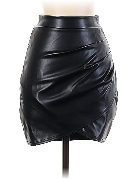 Privy Faux Leather Skirt (view 1)