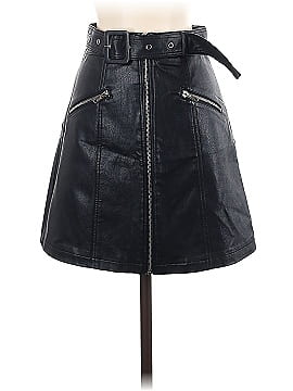 Hoodies Faux Leather Skirt (view 1)