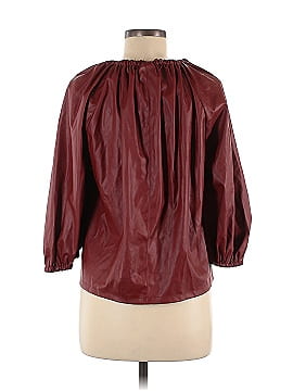 Who What Wear Faux Leather Top (view 2)