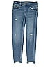 Zara Tortoise Hearts Blue Jeans Size 11 - 12 - photo 1