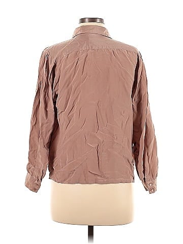 Jordan Long Sleeve Silk Top (view 2)