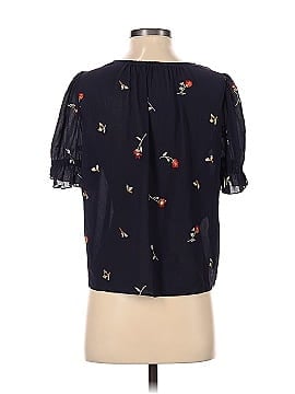 Madewell Embroidered Zephyr Ruffle-Sleeve Top in Sweet Blossoms (view 2)