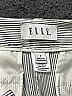 Elle Houndstooth Chevron-herringbone Graphic Animal Print Silver Casual Pants Size 8 - photo 3