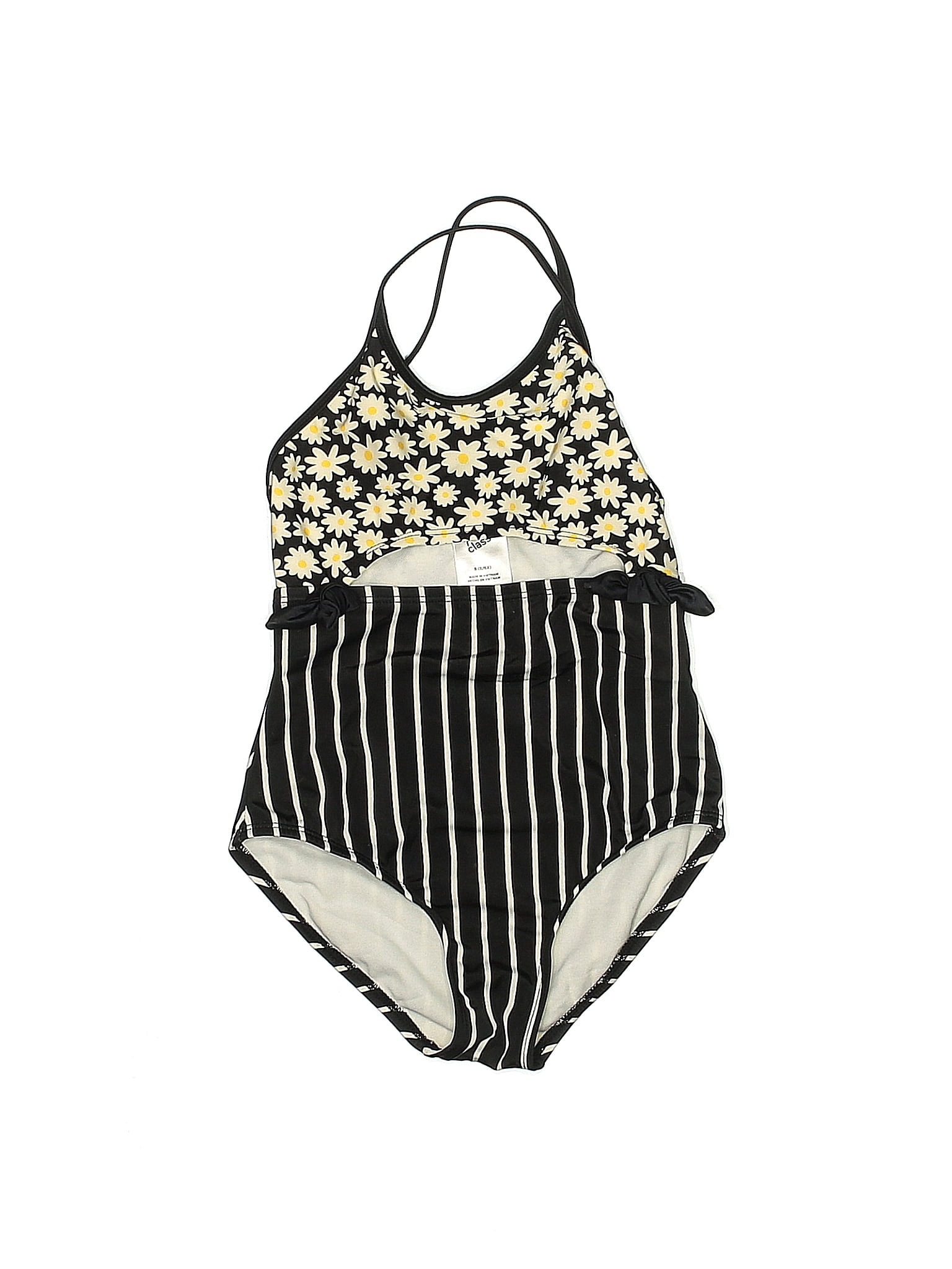 Art Class Houndstooth Jacquard Marled Tortoise Floral Motif Acid Wash