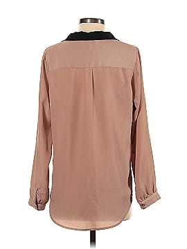 Red Saks Fifth Avenue Long Sleeve Blouse (view 2)