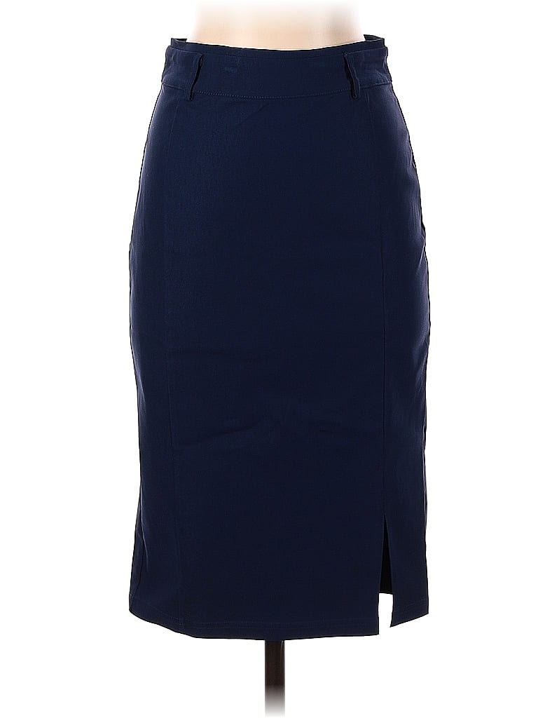 Kate Kasin Casual A-lijn rok voor dames, zachte, elegante herfstrok met zakken, donkerbruin, L