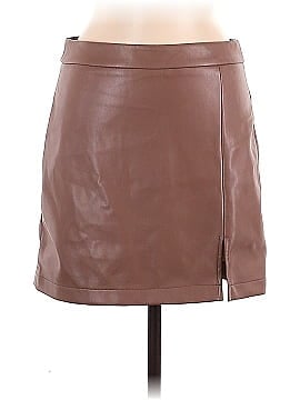 Shinestar Faux Leather Skirt (view 1)