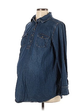 Liz Lange Maternity for Target Long Sleeve Button-Down Shirt (view 1)
