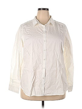 Ellos Long Sleeve Button-Down Shirt (view 1)