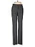 Banana Republic Houndstooth Grid Plaid Tweed Chevron-herringbone Gray Wool Pants Size 2 - photo 1