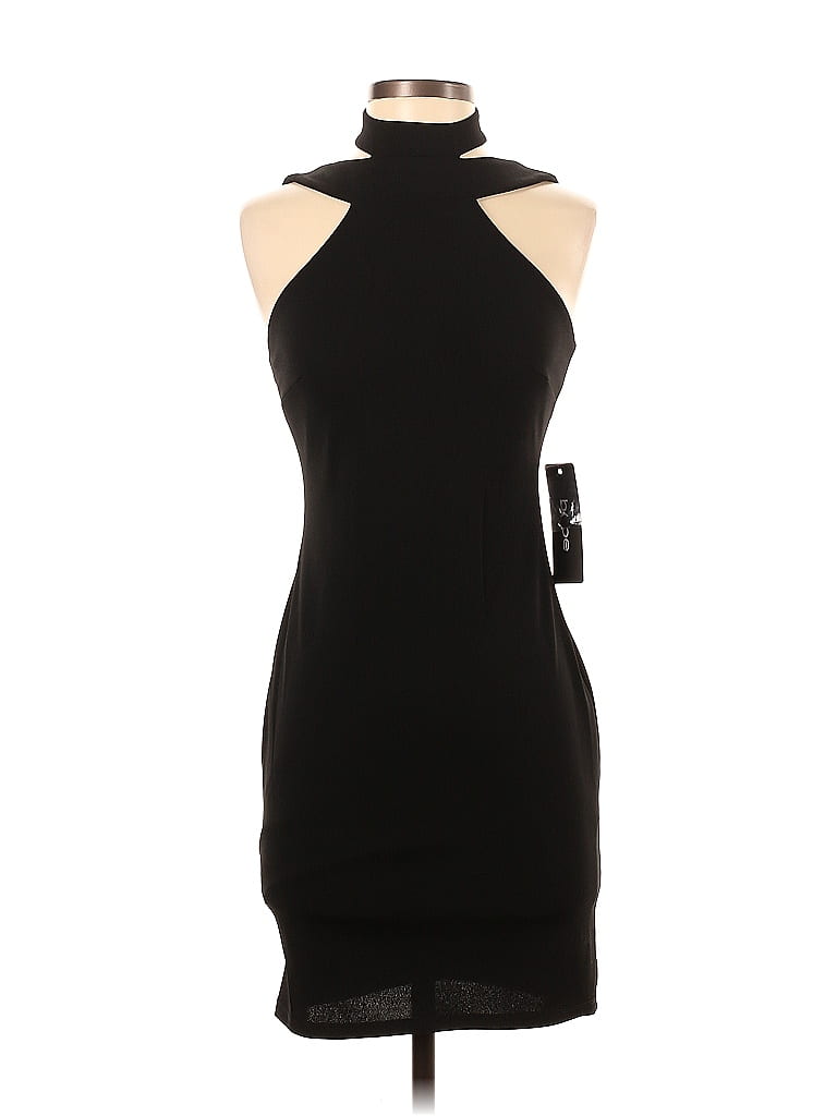 Bebe Solid Black Cocktail Dress Size XS - photo 1